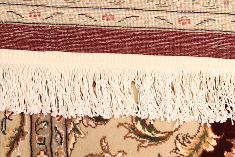 Tabriz Beige Hand Knotted 120 X 150  Area Rug 250-30489 Image 5