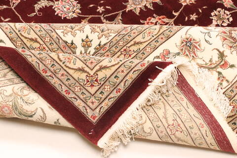 Tabriz Beige Hand Knotted 120 X 150  Area Rug 250-30489 Image 7