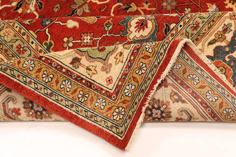 Serapi Red Hand Knotted 100 X 156  Area Rug 250-30492 Image 1