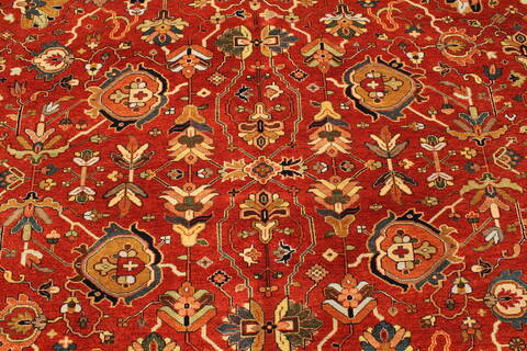 Serapi Red Hand Knotted 100 X 156  Area Rug 250-30492 Image 7
