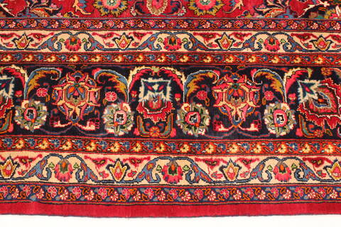 Khorasan Red Square Hand Knotted 118 X 131  Area Rug 250-30496 Image 2