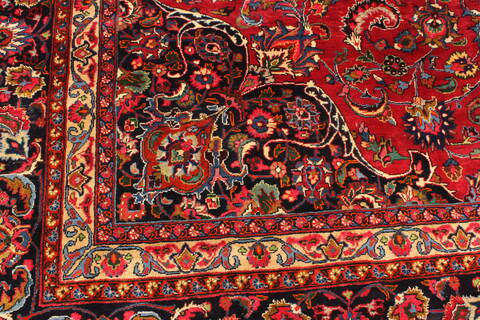 Khorasan Red Square Hand Knotted 118 X 131  Area Rug 250-30496 Image 3