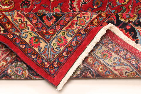 Khorasan Red Square Hand Knotted 118 X 131  Area Rug 250-30496 Image 7