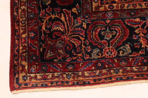 Sarouk Red Hand Knotted 112 X 165  Area Rug 250-30501 Image 6