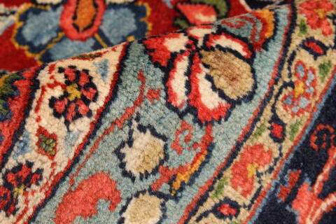 Mashad Red Hand Knotted 138 X 205  Area Rug 250-30506 Image 10
