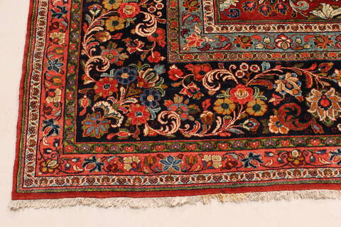 Mashad Red Hand Knotted 138 X 205  Area Rug 250-30506 Image 11
