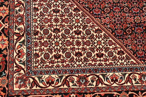 Bidjar Beige Hand Knotted 113 X 128  Area Rug 250-30510 Image 2