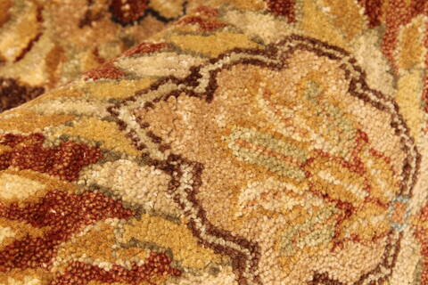Ghazni Beige Square Hand Knotted 120 X 120  Area Rug 250-30512 Image 10