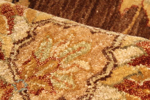 Ghazni Beige Square Hand Knotted 120 X 120  Area Rug 250-30512 Image 11