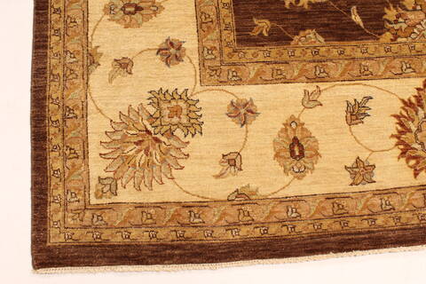 Ghazni Beige Square Hand Knotted 120 X 120  Area Rug 250-30512 Image 12