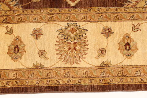 Ghazni Beige Square Hand Knotted 120 X 120  Area Rug 250-30512 Image 2