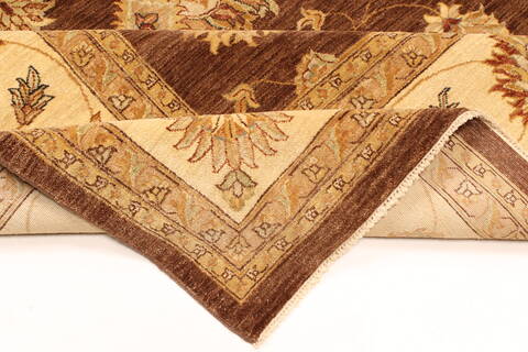 Ghazni Beige Square Hand Knotted 120 X 120  Area Rug 250-30512 Image 6