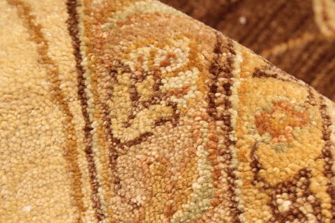 Ghazni Beige Square Hand Knotted 120 X 120  Area Rug 250-30512 Image 9