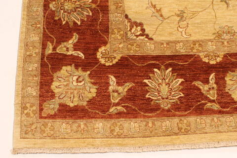 Ziegler Beige Hand Knotted 100 X 1510  Area Rug 250-30528 Image 12