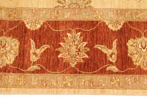 Ziegler Beige Hand Knotted 100 X 1510  Area Rug 250-30528 Image 2