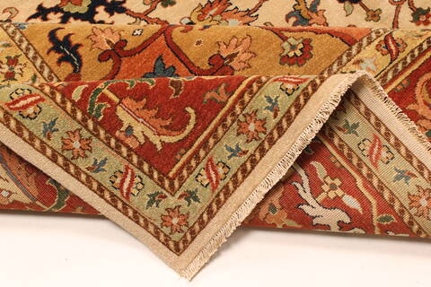 Serapi Beige Hand Knotted 910 X 1911  Area Rug 250-30534 Image 11