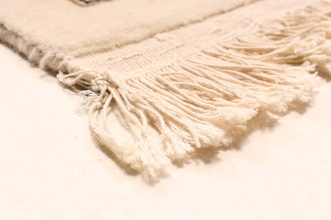 Tabriz Beige Hand Knotted 120 X 150  Area Rug 250-30537 Image 4
