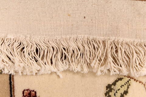 Tabriz Beige Hand Knotted 120 X 150  Area Rug 250-30537 Image 5
