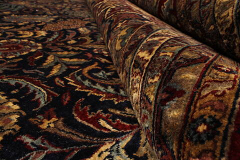 Kashan Green Hand Knotted 116 X 178  Area Rug 250-30544 Image 10