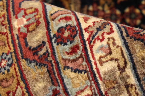 Kashan Green Hand Knotted 116 X 178  Area Rug 250-30544 Image 12