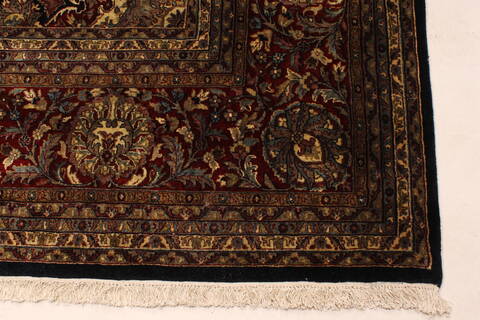 Kashan Green Hand Knotted 116 X 178  Area Rug 250-30544 Image 14