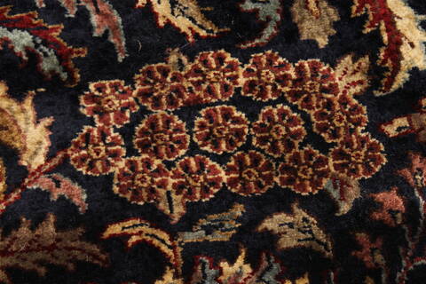 Kashan Green Hand Knotted 116 X 178  Area Rug 250-30544 Image 3