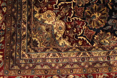 Kashan Green Hand Knotted 116 X 178  Area Rug 250-30544 Image 5