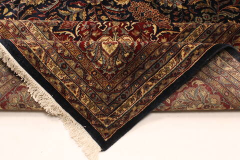 Kashan Green Hand Knotted 116 X 178  Area Rug 250-30544 Image 9
