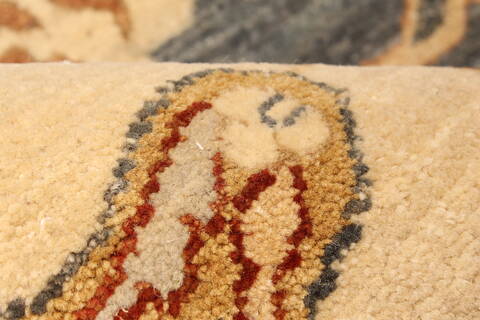 Ziegler Beige Hand Knotted 1110 X 183  Area Rug 250-30545 Image 9