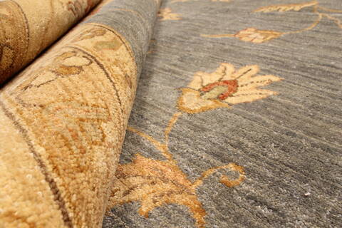 Ziegler Beige Hand Knotted 142 X 182  Area Rug 250-30553 Image 6