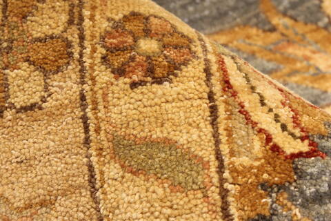 Ziegler Beige Hand Knotted 142 X 182  Area Rug 250-30553 Image 9