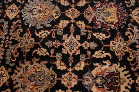 Jaipur Black Hand Knotted 86 X 116  Area Rug 301-30555 Image 5