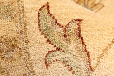 Ziegler Beige Hand Knotted 121 X 181  Area Rug 250-30559 Image 11