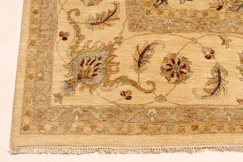 Ziegler Beige Hand Knotted 121 X 181  Area Rug 250-30559 Image 13