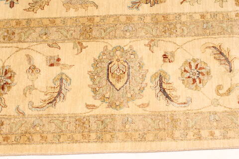 Ziegler Beige Hand Knotted 121 X 181  Area Rug 250-30559 Image 1