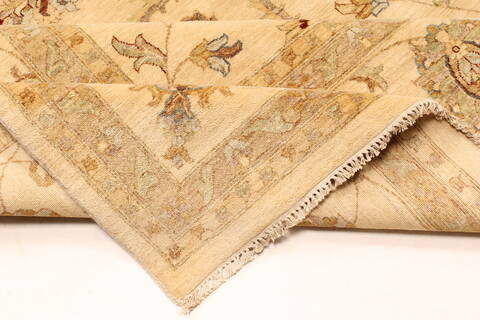 Ziegler Beige Hand Knotted 121 X 181  Area Rug 250-30559 Image 6