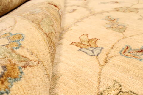 Ziegler Beige Hand Knotted 121 X 181  Area Rug 250-30559 Image 7