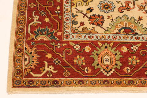 Serapi Beige Hand Knotted 80 X 1510  Area Rug 250-30560 Image 13