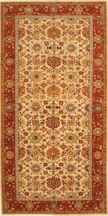 Serapi Beige Hand Knotted 80 X 1510  Area Rug 250-30560 Image 0