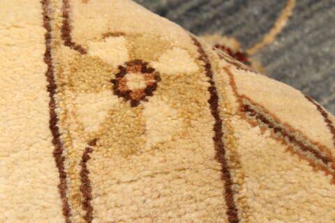 Ziegler Beige Hand Knotted 130 X 203  Area Rug 250-30577 Image 10
