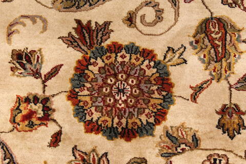 Kashan Beige Hand Knotted 1111 X 182  Area Rug 250-30586 Image 2