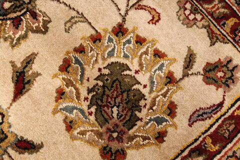 Kashan Beige Hand Knotted 1111 X 182  Area Rug 250-30586 Image 3