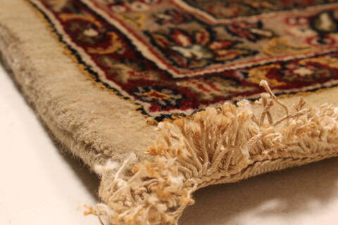 Kashan Beige Hand Knotted 1111 X 182  Area Rug 250-30586 Image 4