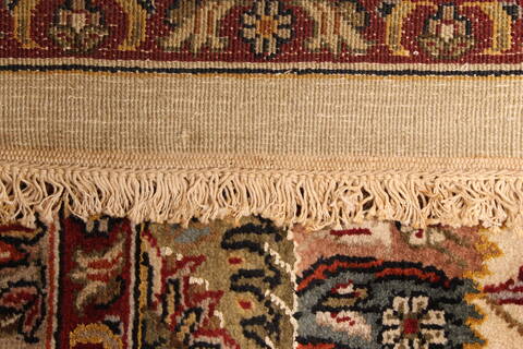 Kashan Beige Hand Knotted 1111 X 182  Area Rug 250-30586 Image 5