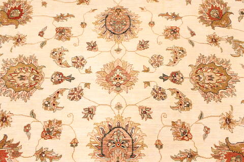 Ziegler Beige Square Hand Knotted 122 X 126  Area Rug 250-30604 Image 8
