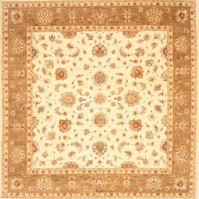 Ziegler Beige Square Hand Knotted 122 X 126  Area Rug 250-30604 Image 0