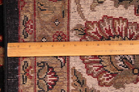 Jaipur Black Hand Knotted 91 X 125  Area Rug 301-30609 Image 2