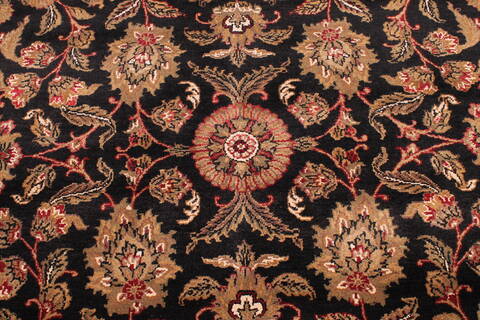 Jaipur Black Hand Knotted 91 X 125  Area Rug 301-30609 Image 3