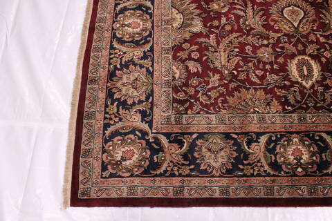 Kashan Red Hand Knotted 89 X 121  Area Rug 301-30612 Image 5