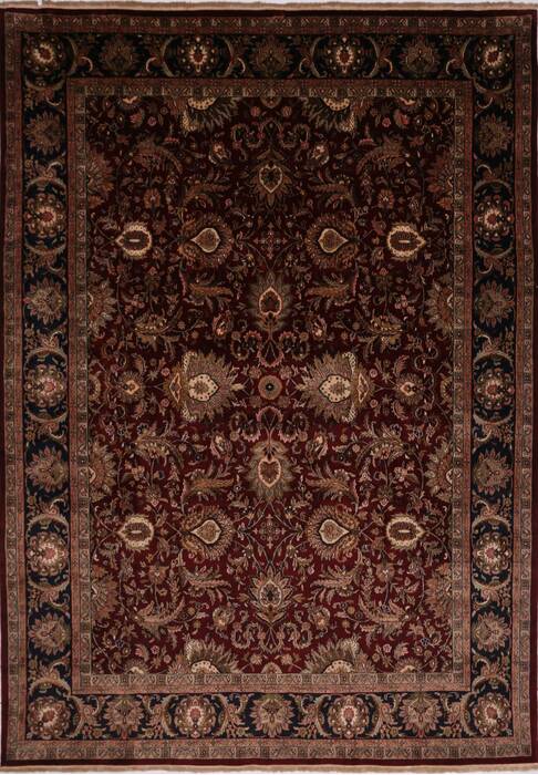 Kashan Red Hand Knotted 89 X 121  Area Rug 301-30612 Image 0
